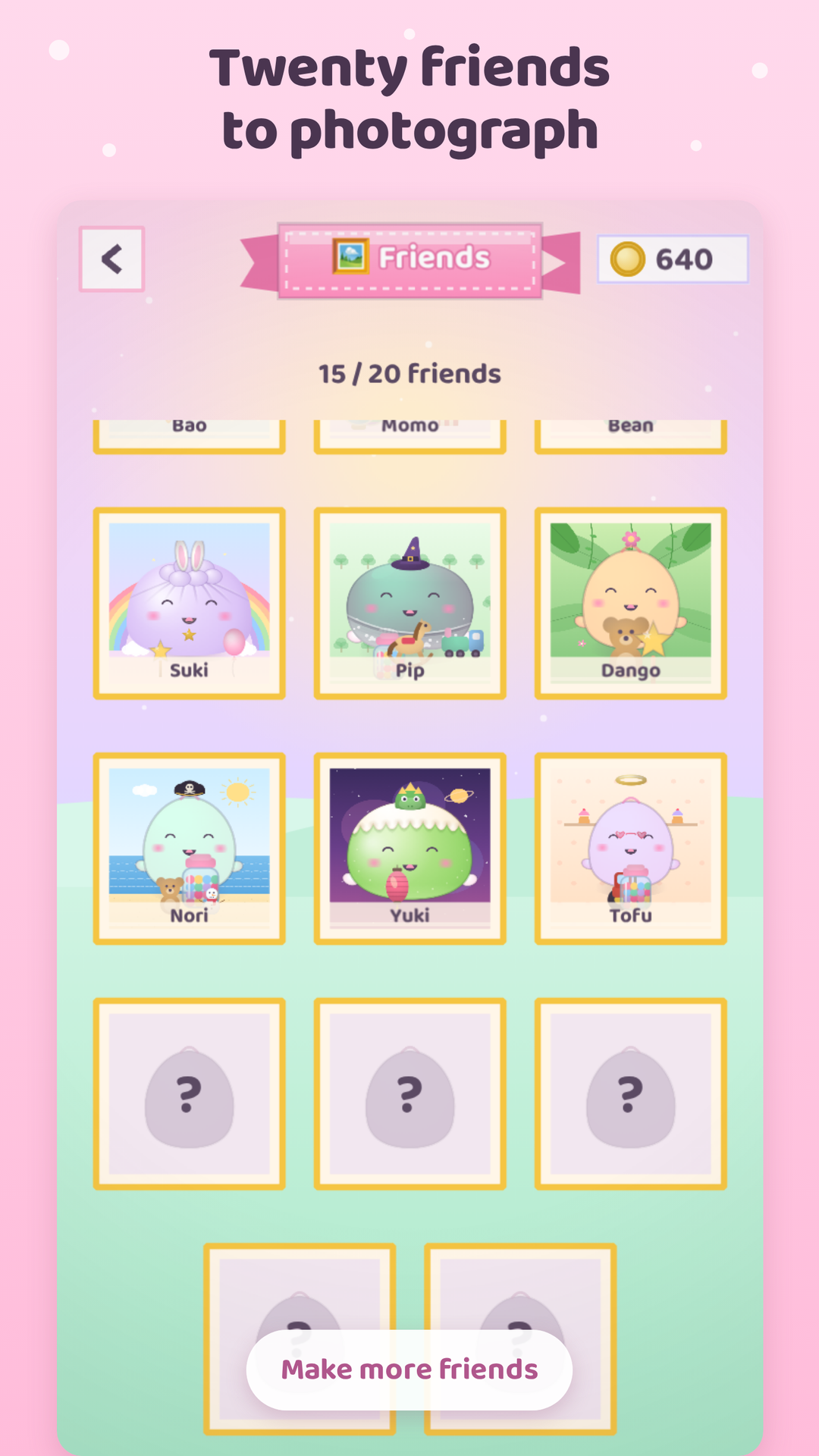 Friends album; twenty dumpling friends to photograph and collect